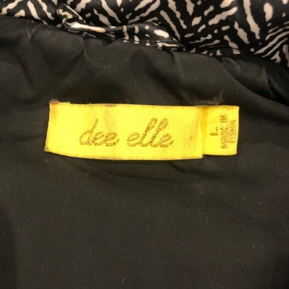 DEE ELLE Lightweight Black & White Puffer Vest - Picture 4 of 7